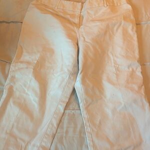 Chic Cream Straight Leg Women's Pants